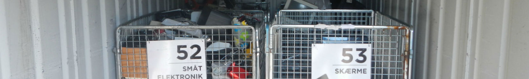 Electronics Waste In Metallic Cages